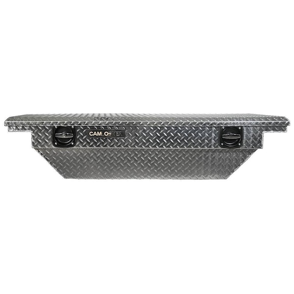 60 in Crossover Tool Box For Jeep Gladiator JT, Polished Aluminum